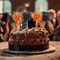 100-Pack Foil Firework Cupcake Toppers – Sparkling Tinsel Cake Picks for Cupcakes, Cocktails & Fruit Trays – Perfect for Birthdays, Weddings, Graduations & Party Decorations (Orange & Black) 1.77"W x 5.91"H